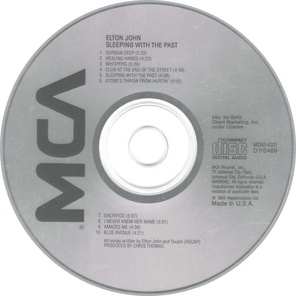 Elton John : Sleeping With The Past (CD, Album, Club)