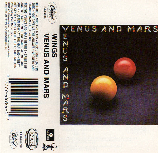 Wings (2) : Venus And Mars (Cass, Album, RE, RM, XDR)
