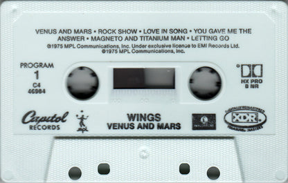 Wings (2) : Venus And Mars (Cass, Album, RE, RM, XDR)