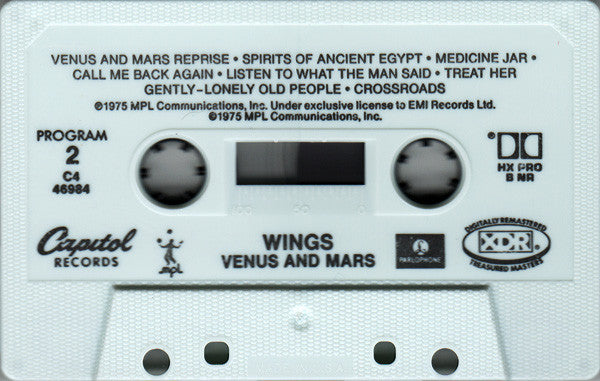 Wings (2) : Venus And Mars (Cass, Album, RE, RM, XDR)