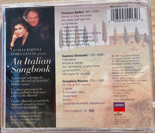 Cecilia Bartoli, James Levine (2) : An Italian Songbook (CD, Album)