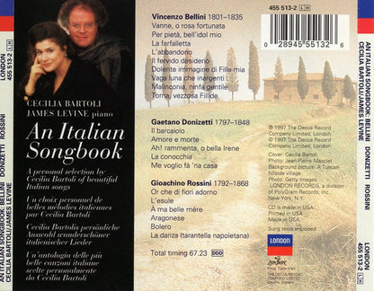 Cecilia Bartoli, James Levine (2) : An Italian Songbook (CD, Album)