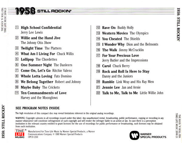 Buy Various 1958 Still Rockin' (CD, Comp, RM) Online for a great