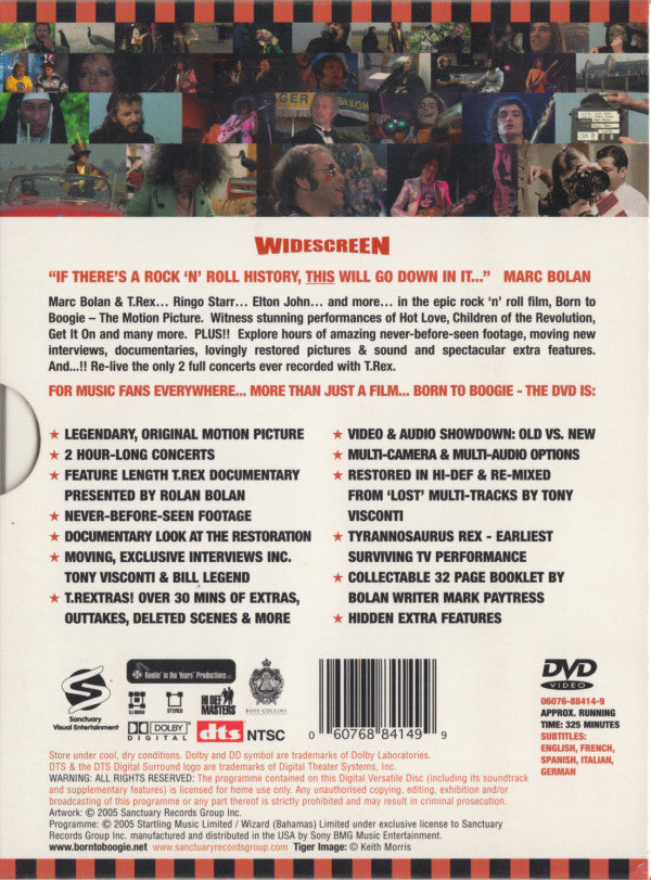 Marc Bolan / T. Rex : Born To Boogie (2xDVD-V, NTSC)
