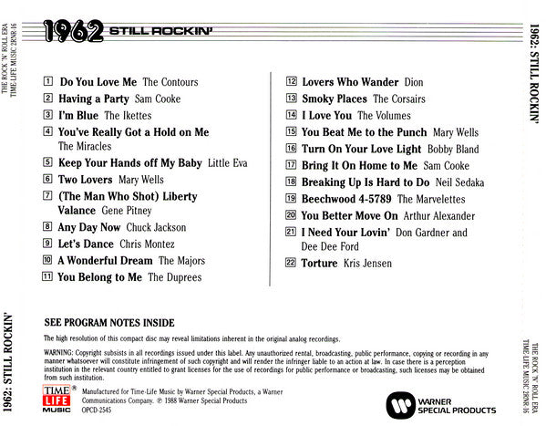 Various : 1962 Still Rockin' (CD, Comp, RM)