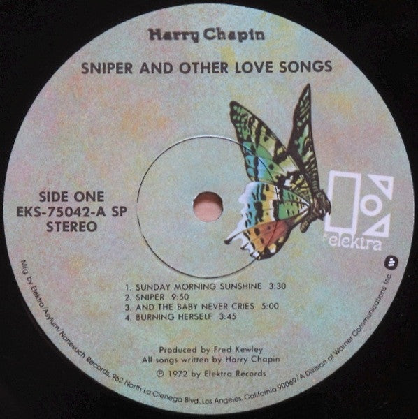 Harry Chapin : Sniper And Other Love Songs (LP, Album, RE, Spe)