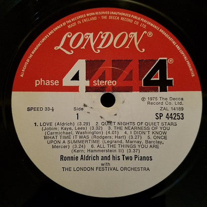 Ronnie Aldrich And His Two Pianos With The London Festival Orchestra : Love (LP)