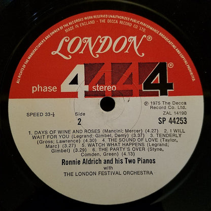 Ronnie Aldrich And His Two Pianos With The London Festival Orchestra : Love (LP)