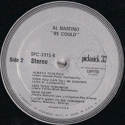 Al Martino : We Could (LP, Album, RE)
