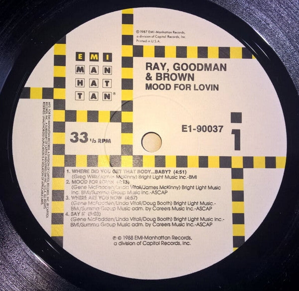 Ray, Goodman & Brown Introducing Greg Willis : Mood For Lovin' (LP, Album)