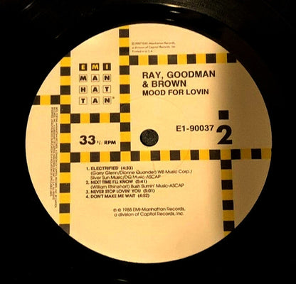 Ray, Goodman & Brown Introducing Greg Willis : Mood For Lovin' (LP, Album)