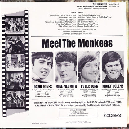The Monkees : The Monkees (LP, Album, Mono, M/Print, Hol)
