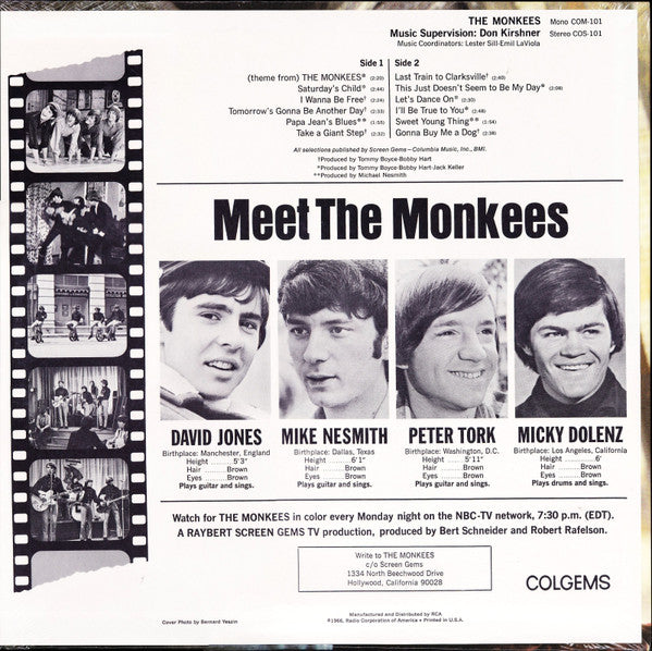 The Monkees : The Monkees (LP, Album, Mono, M/Print, Hol)