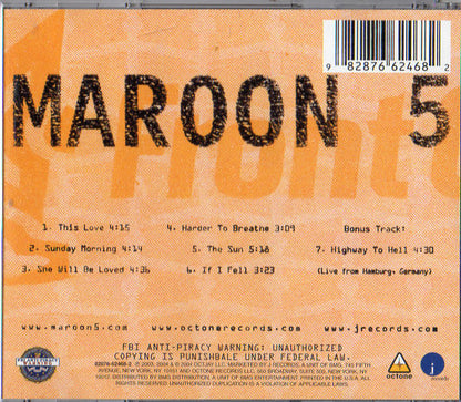 Maroon 5 : 1.22.03.Acoustic (CD, MiniAlbum)