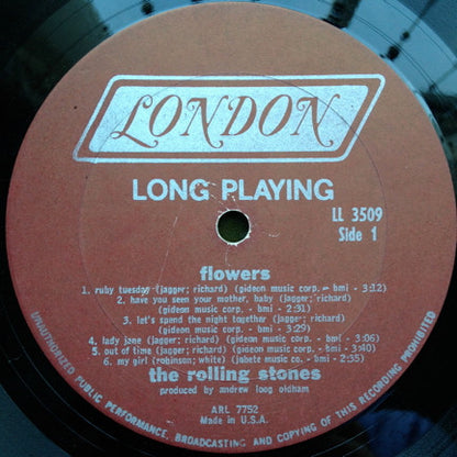 The Rolling Stones : Flowers (LP, Comp, Mono, Ter)
