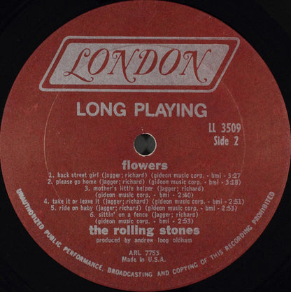 The Rolling Stones : Flowers (LP, Comp, Mono, Ter)