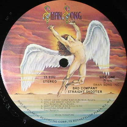 Bad Company (3) : Straight Shooter (LP, Album, RE, PR-)