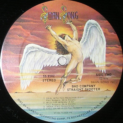 Bad Company (3) : Straight Shooter (LP, Album, RE, PR-)