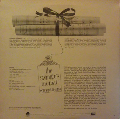 The George Shearing Quintet With Nancy Wilson : The Swingin's Mutual (LP)