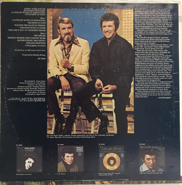 Sonny James : A Little Bit South Of Saskatoon / Little Band Of Gold (LP)