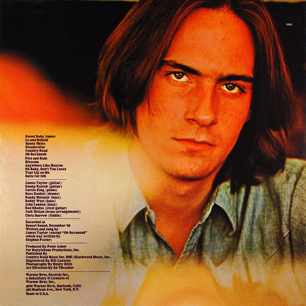 James Taylor (2) : Sweet Baby James (LP, Album, RE)