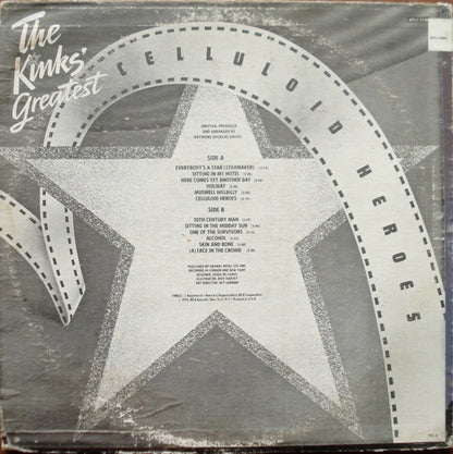 The Kinks : Celluloid Heroes - The Kinks' Greatest (LP, Comp, RE)