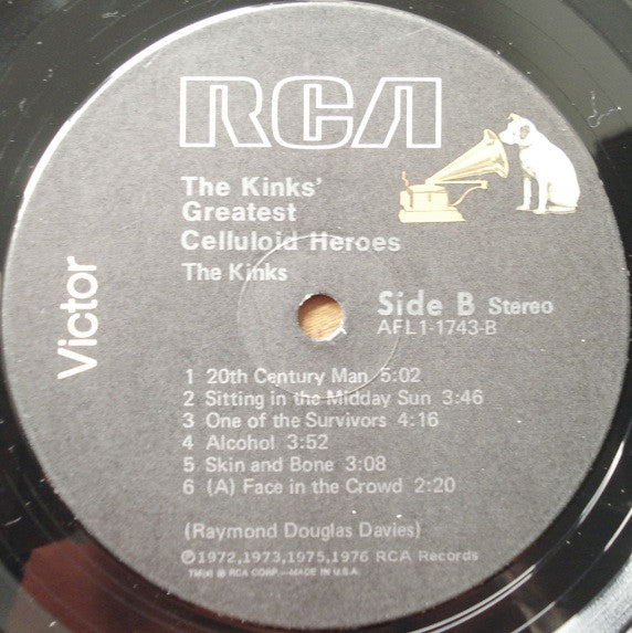 The Kinks : Celluloid Heroes - The Kinks' Greatest (LP, Comp, RE)