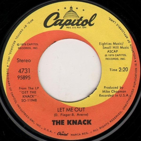 The Knack (3) : My Sharona (7", Single, Los)