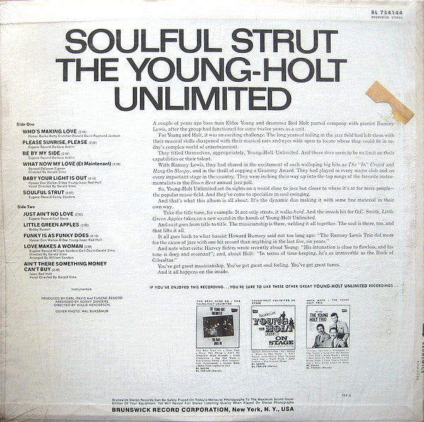 Buy Young Holt Unlimited : Soulful Strut (LP, Album, Pin) Online