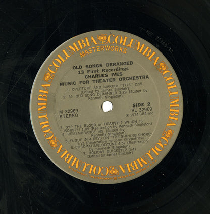 Charles Ives - Yale Theater Orchestra, James Sinclair (2) : Old Songs Deranged (Music For Theater Orchestra) (LP)