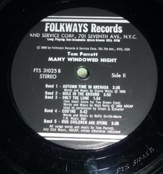 Tom Parrott : Many Windowed Night (LP)