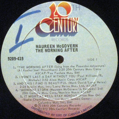 Maureen McGovern : The Morning After (LP, Album)