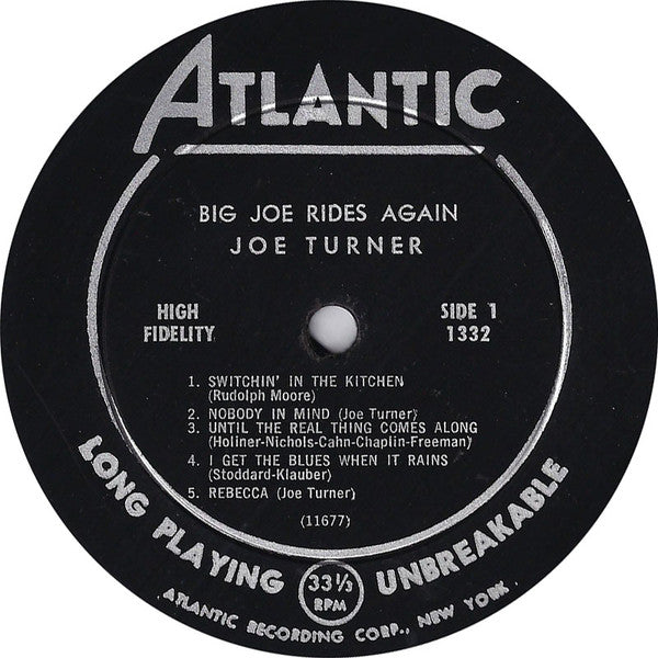 〈新品未開封〉b.i.g. joe × dj honda 2LP レコード Buy Big Joe Turner : Big Joe Rides Again (LP, Album, Mono) Online