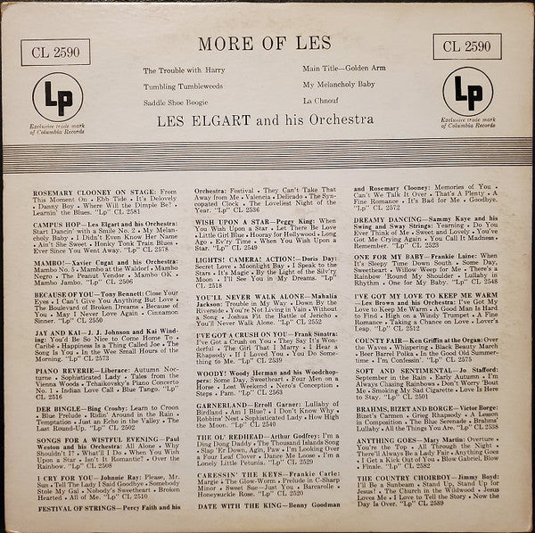 Les Elgart And His Orchestra : More Of Les (10")