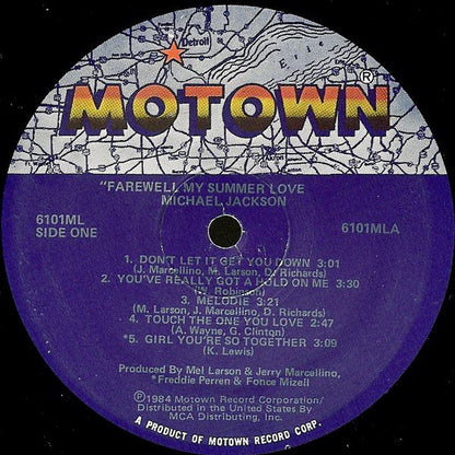 Michael Jackson : Farewell My Summer Love (LP, Album)