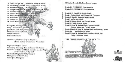 Pure Prairie League : Pure Prairie League / If The Shoe Fits (CD, Album, Comp)