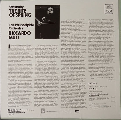 Igor Stravinsky / The Philadelphia Orchestra / Riccardo Muti : The Rite Of Spring / Le Sacre Du Printemps (LP, Album, Club, Ind)
