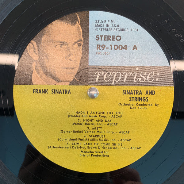 Frank Sinatra : Sinatra & Strings (LP, Album)