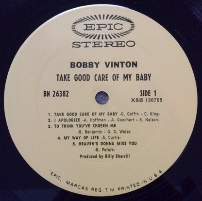 Bobby Vinton : Take Good Care Of My Baby (LP, Album, Pit)