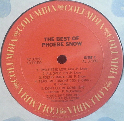 Phoebe Snow : The Best Of Phoebe Snow (LP, Comp)