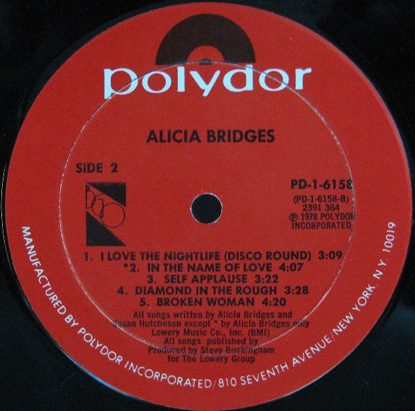 Alicia Bridges : Alicia Bridges (LP, Album, Mon)