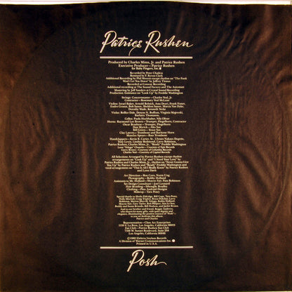 Patrice Rushen : Posh (LP, Album, Promo, Spe)