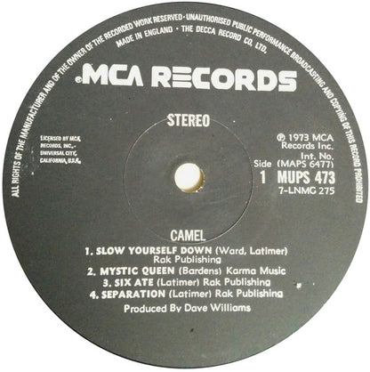 Camel : Camel (LP, Album, RP)