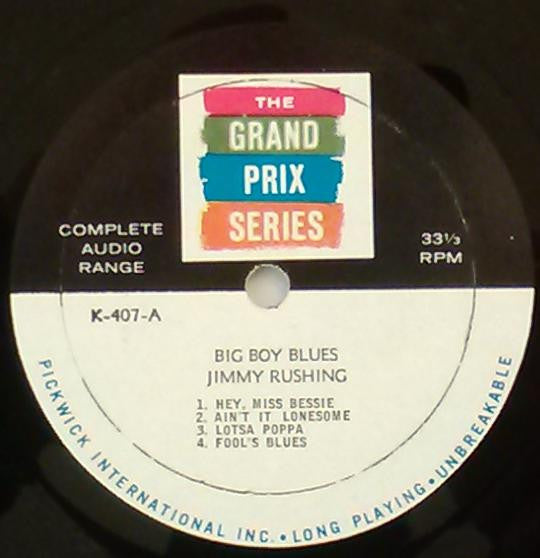 Jimmy Rushing And Al Hibbler : Big Boy Blues (LP, Mono)