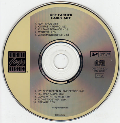 Art Farmer : Early Art (CD, Comp, RE, RM)
