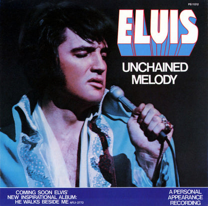 Elvis Presley : Unchained Melody (7", Single, Mono)