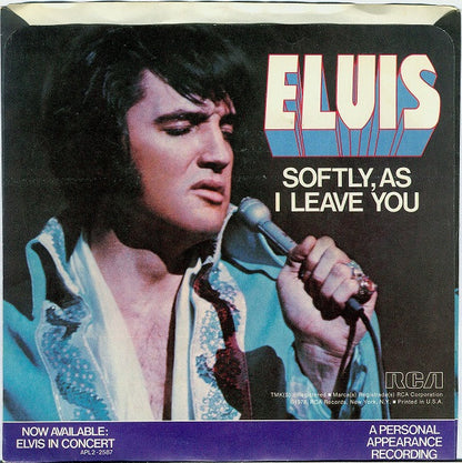 Elvis Presley : Unchained Melody (7", Single, Mono)