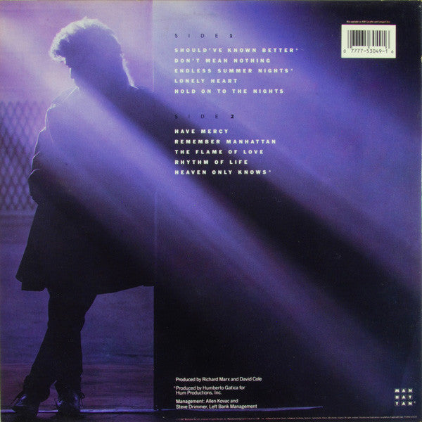 Richard Marx : Richard Marx (LP, Album)