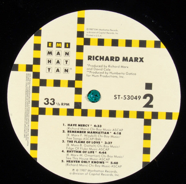 Richard Marx : Richard Marx (LP, Album)