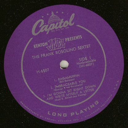 Frank Rosolino : Frank Rosolino (10", Album)